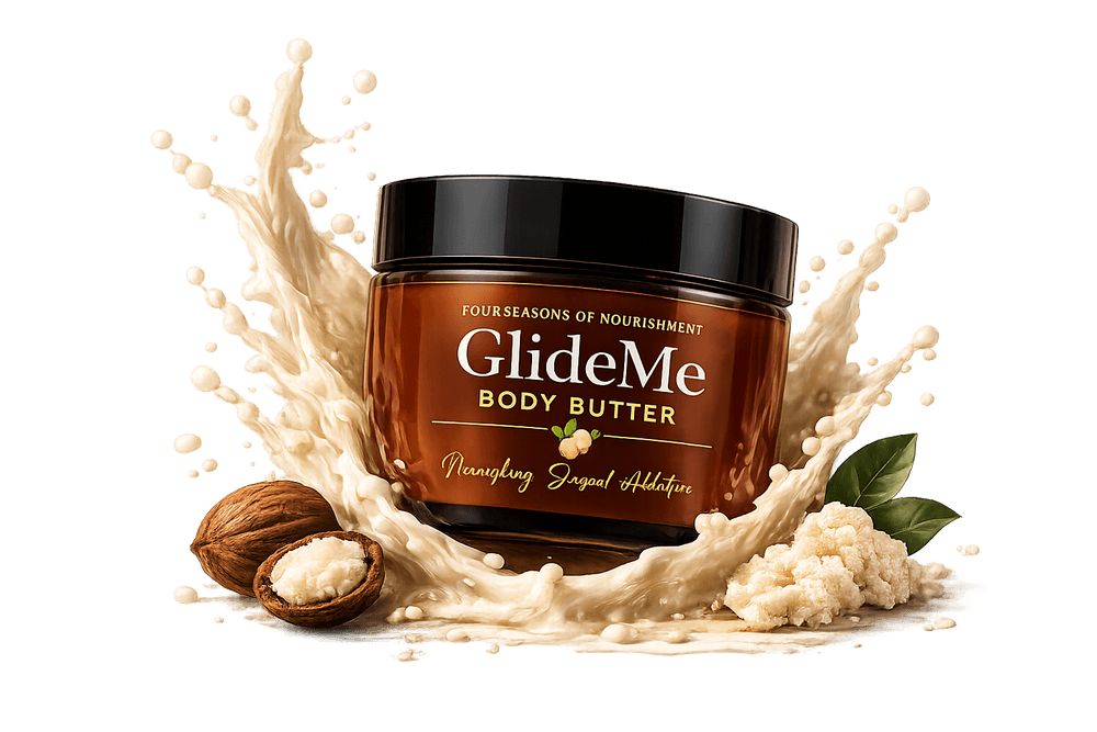 Glide Me Shea Nut body butter jar